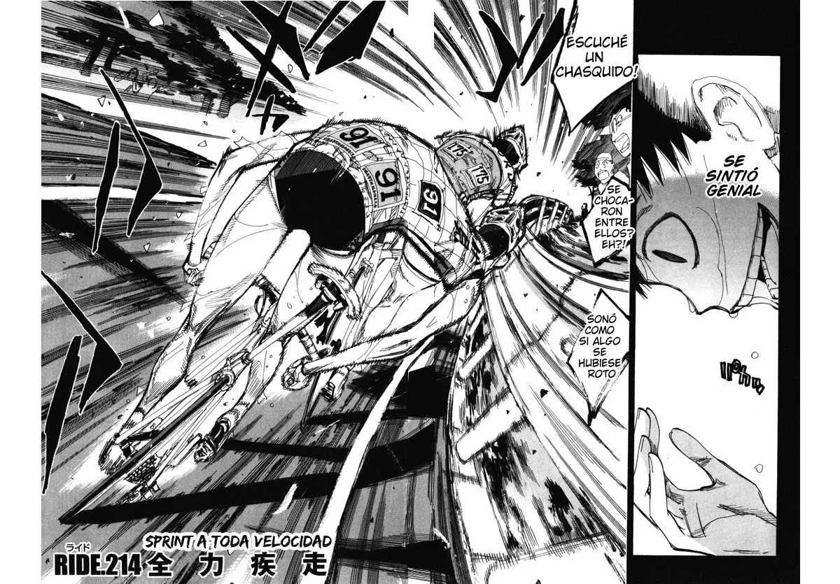 Yowamushi Pedal Capitulo 214: Sprint a toda velocidad página 4