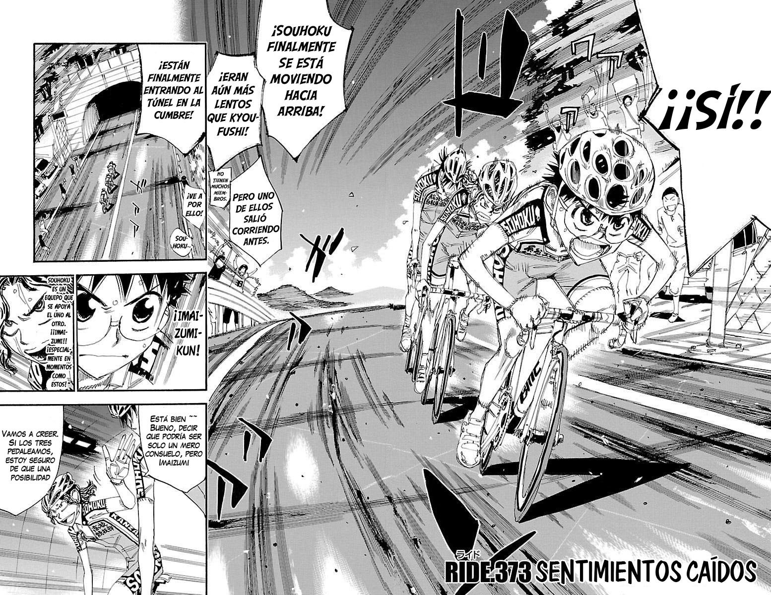 Yowamushi Pedal Capitulo 373: Sentimientos Caídos página 4