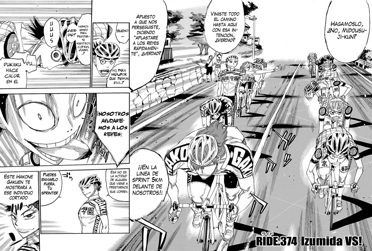 Yowamushi Pedal Capitulo 374: Izumida vs! página 2