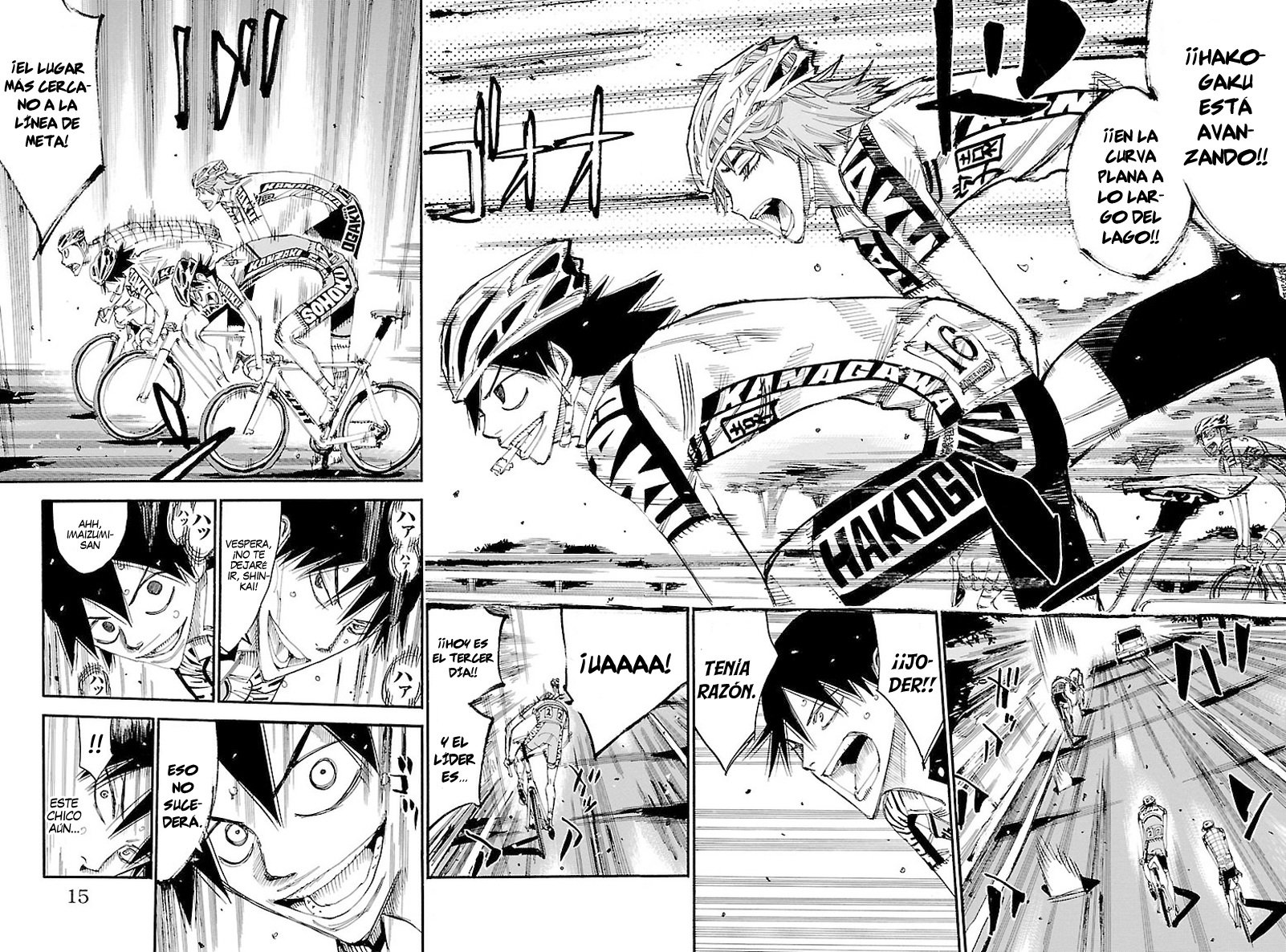 Yowamushi Pedal Capitulo 426: Cruzar la pared página 15