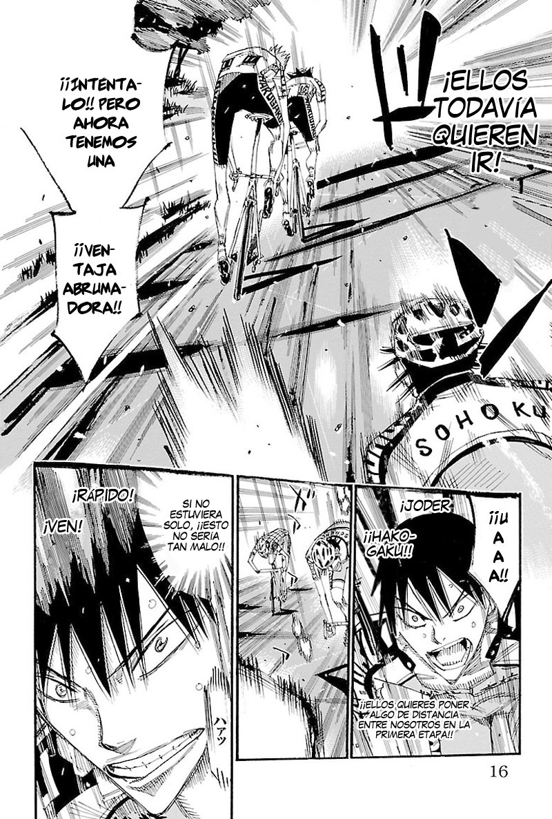 Yowamushi Pedal Capitulo 426: Cruzar la pared página 16
