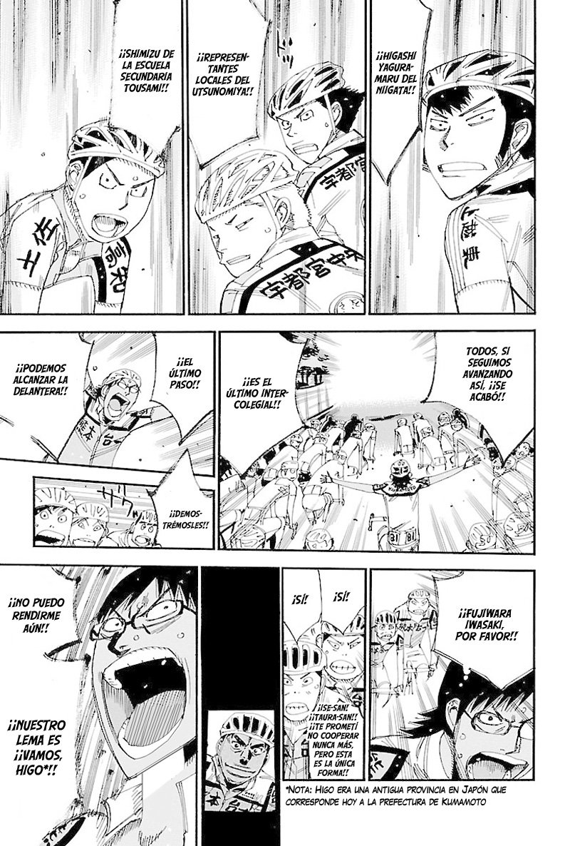 Yowamushi Pedal Capitulo 428: Cooperación página 18