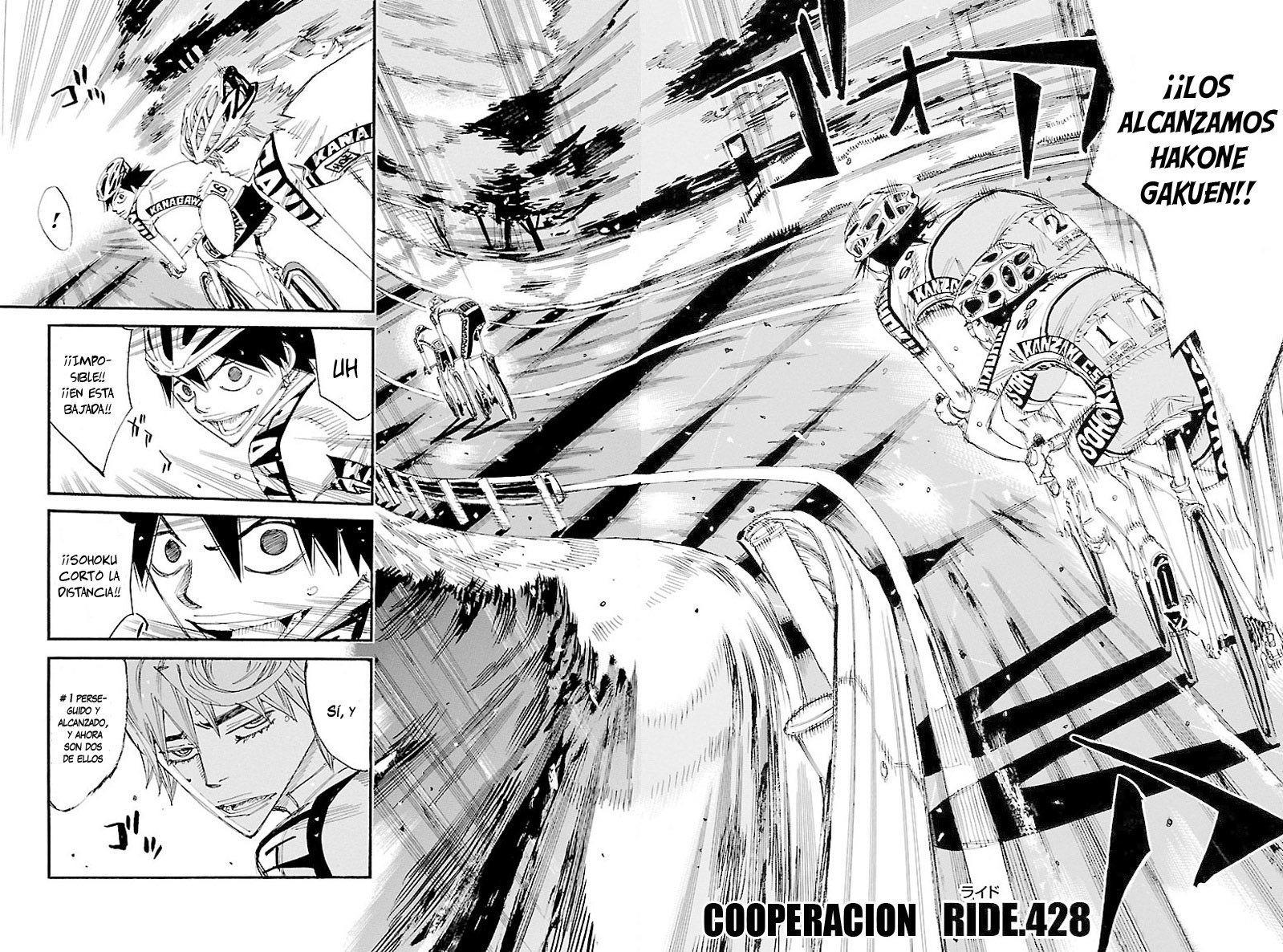 Yowamushi Pedal Capitulo 428: Cooperación página 3