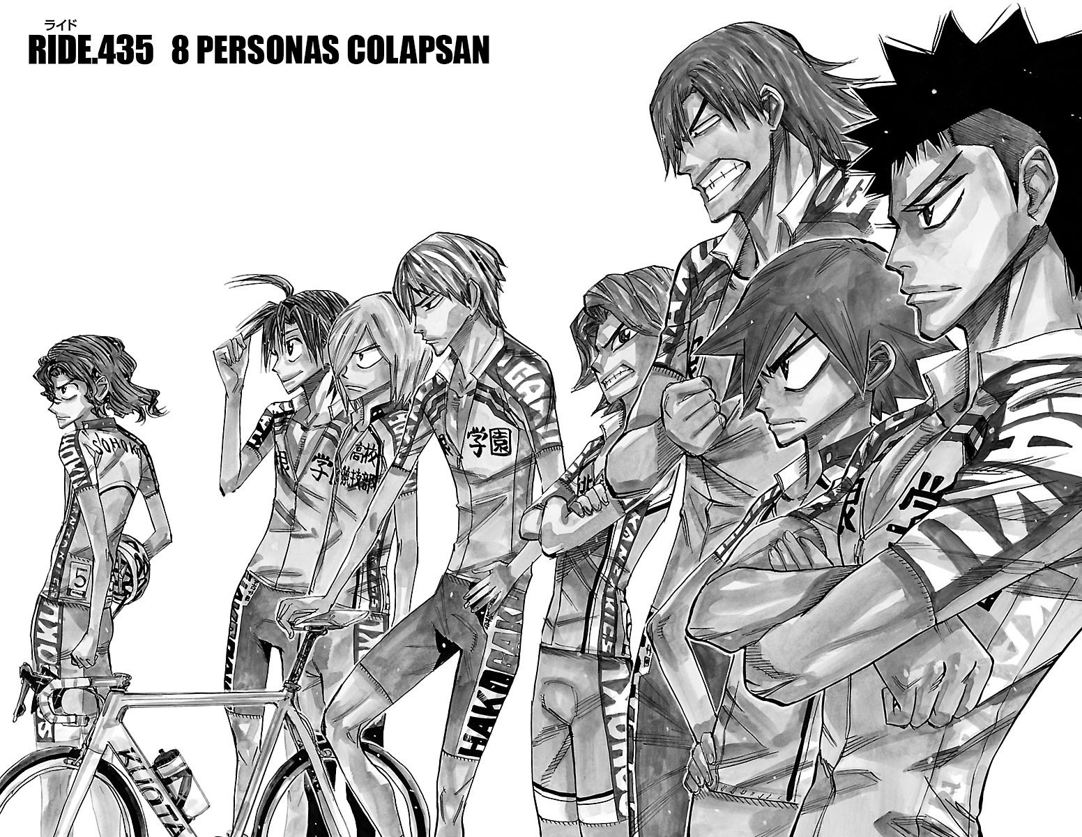 Yowamushi Pedal Capitulo 435: 8 personas caen página 10