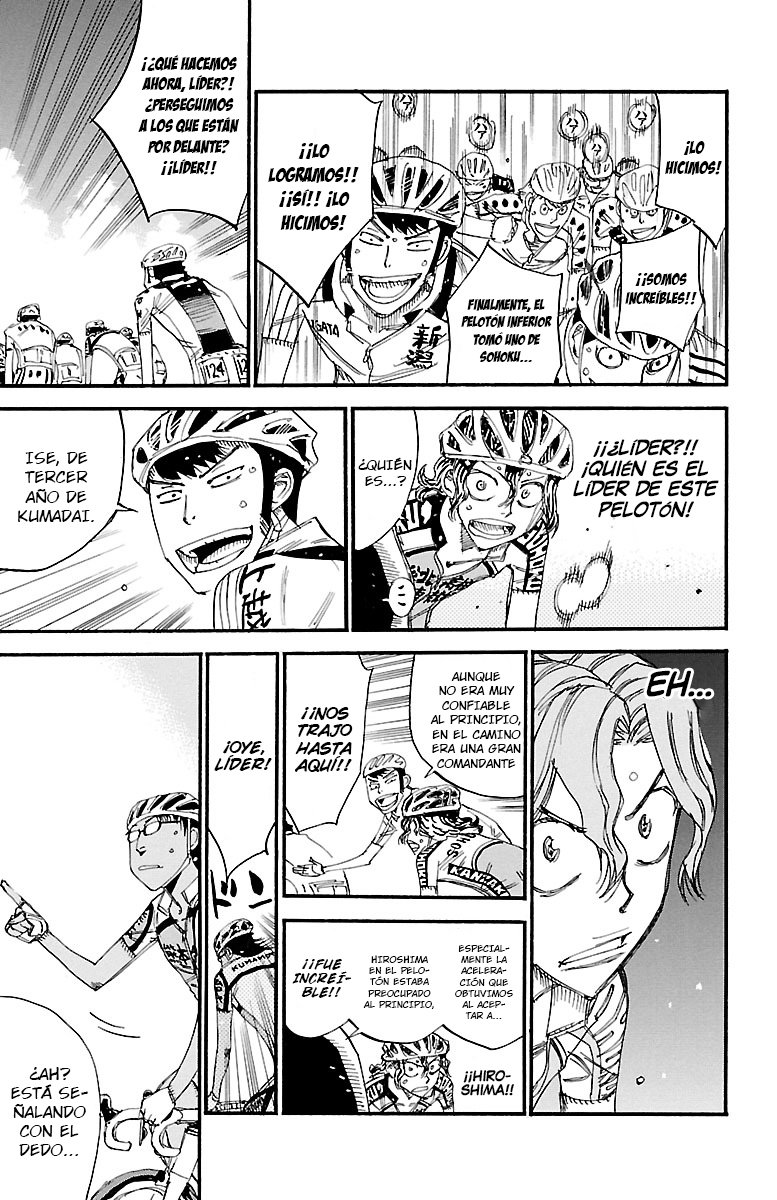 Yowamushi Pedal Capitulo 435: 8 personas caen página 17