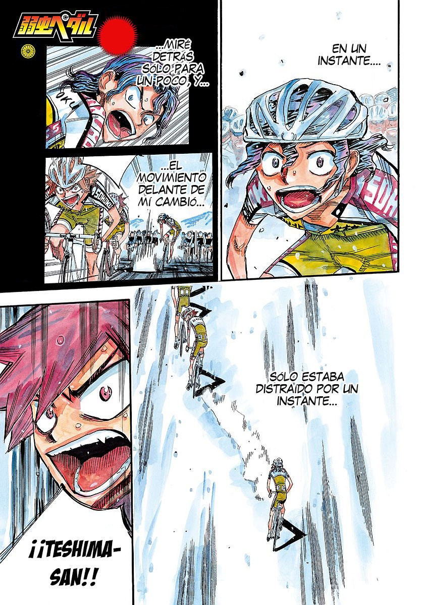 Yowamushi Pedal Capitulo 435: 8 personas caen página 7