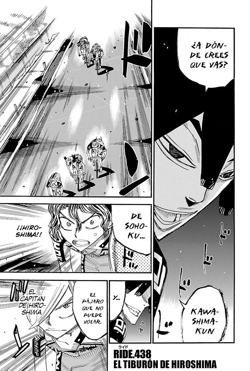 Yowamushi Pedal Capitulo 438: El tiburón de Hiroshima página 2