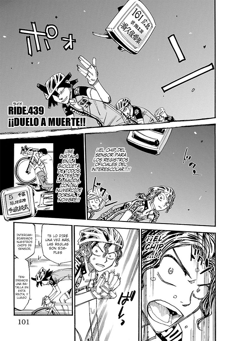 Yowamushi Pedal Capitulo 439: ¡¡Duelo a muerte!! página 2