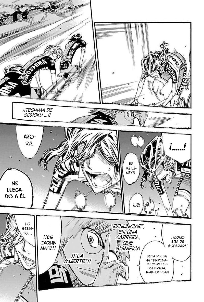 Yowamushi Pedal Capitulo 440: El error de Teshima página 8