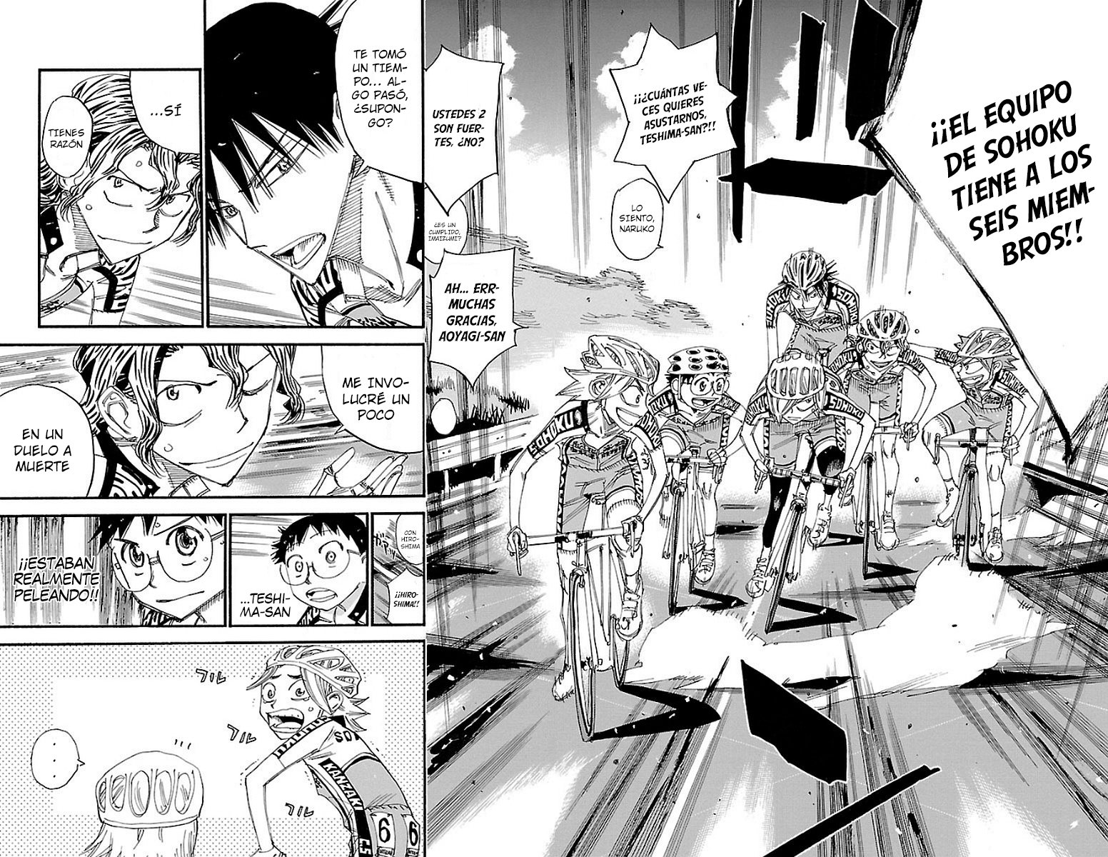 Yowamushi Pedal Capitulo 449: ¡¡La fuerza de seis personza!! página 7