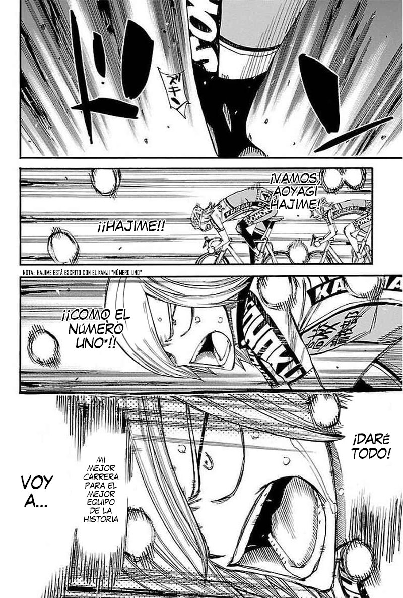 Yowamushi Pedal Capitulo 450: ¡ALCANZARLOS! página 15