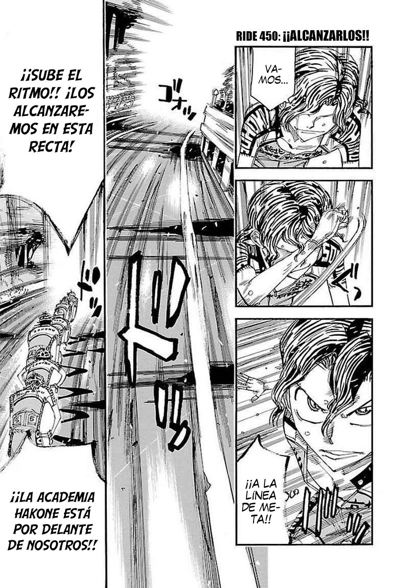 Yowamushi Pedal Capitulo 450: ¡ALCANZARLOS! página 2