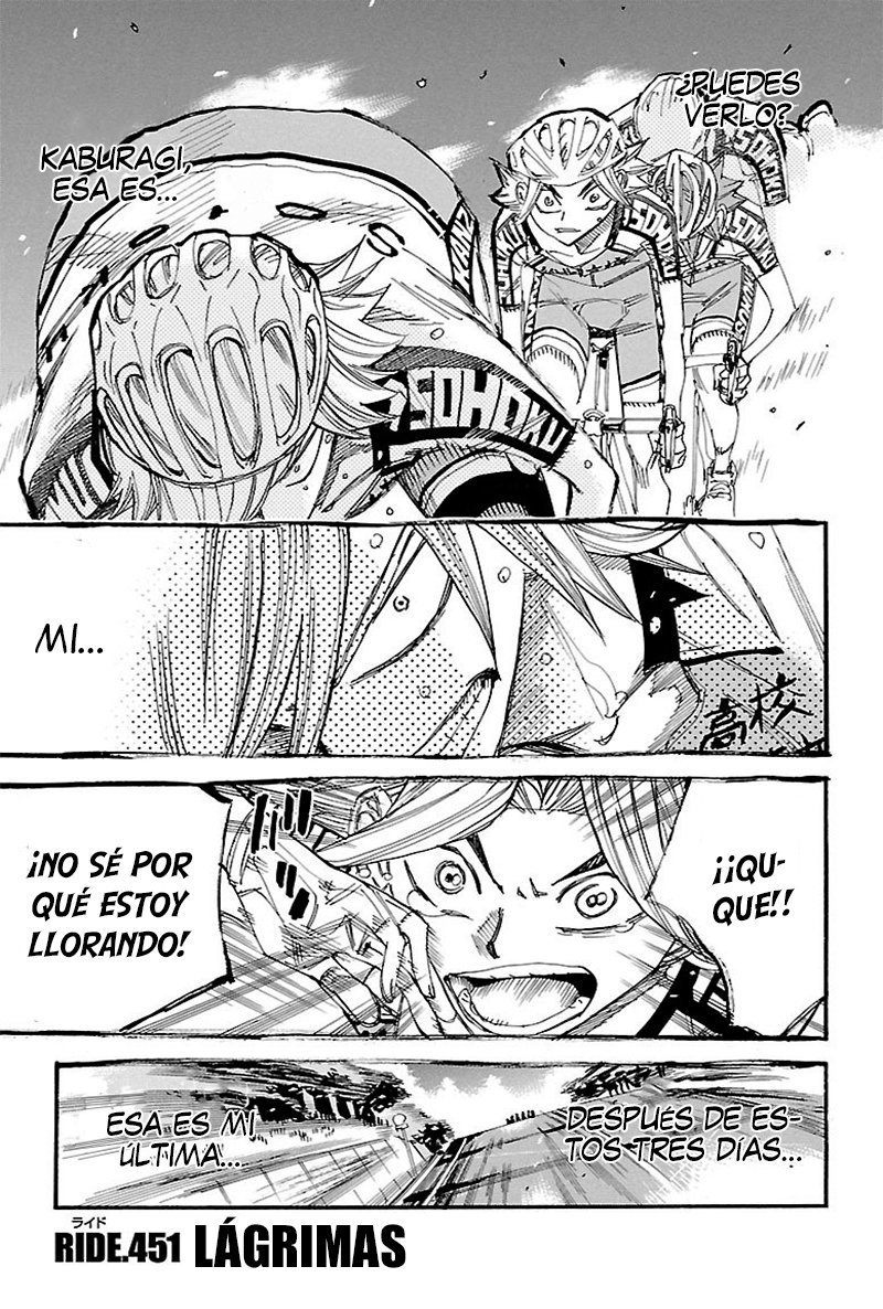 Yowamushi Pedal Capitulo 451: Lágrimas página 8