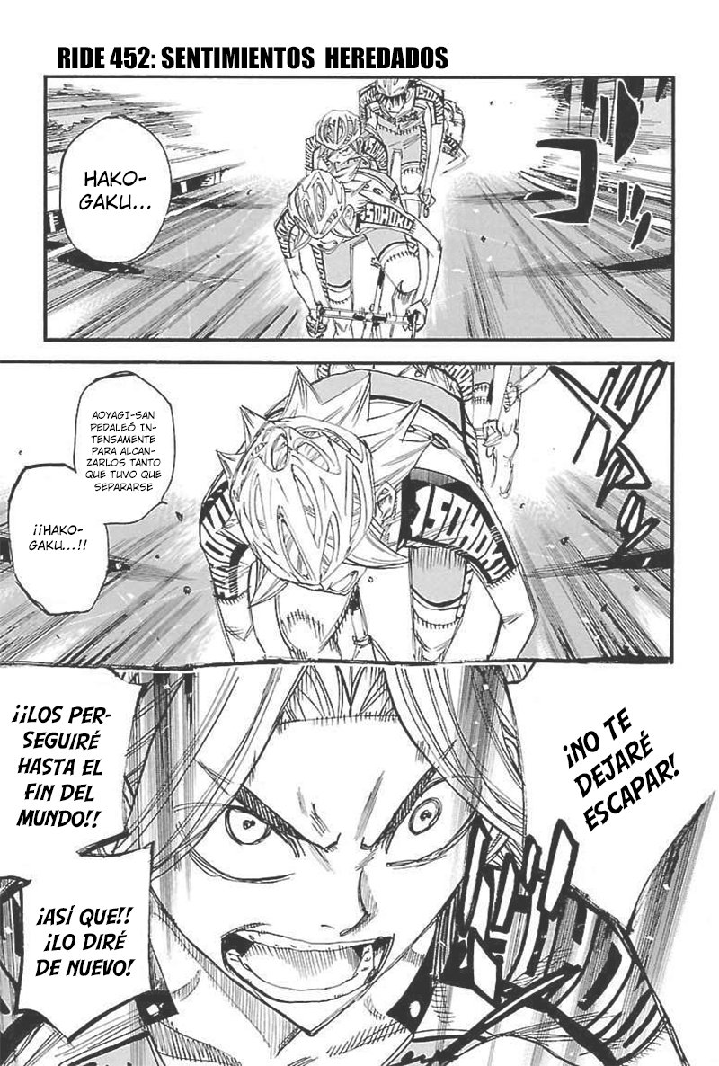 Yowamushi Pedal Capitulo 452: Sentimientos Heredados página 2