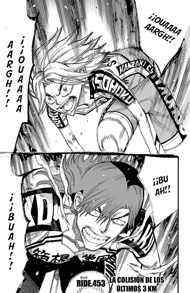 Yowamushi Pedal Capitulo 453: La colisión de los últimos 3 Km página 2