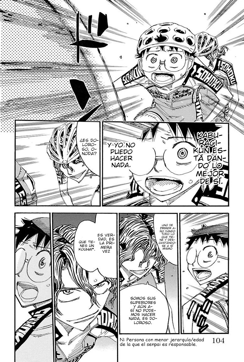 Yowamushi Pedal Capitulo 455: El papel de un senpai página 15