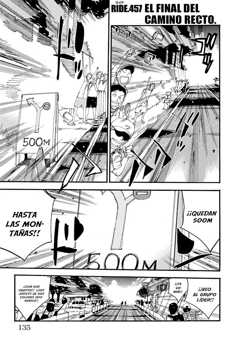 Yowamushi Pedal Capitulo 457: El final del camino recto página 2