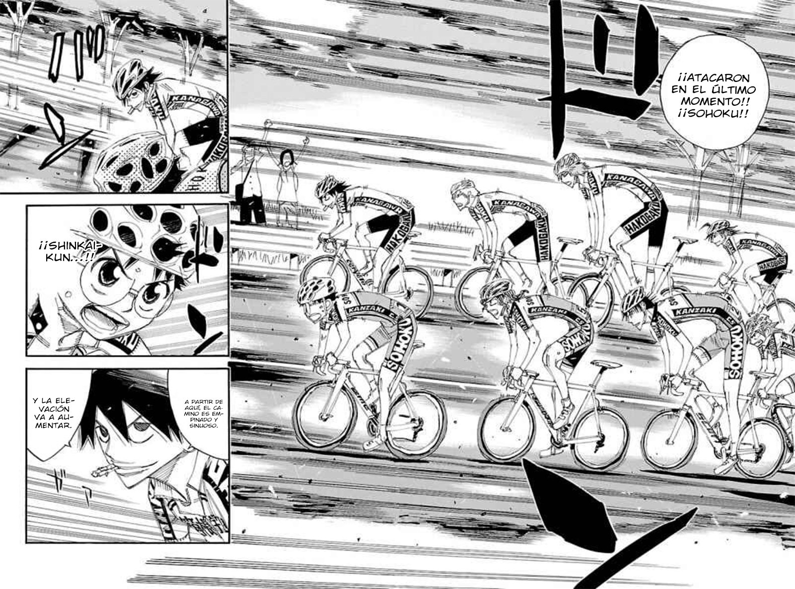 Yowamushi Pedal Capitulo 458: ¡Los escaladores avanzan! página 9