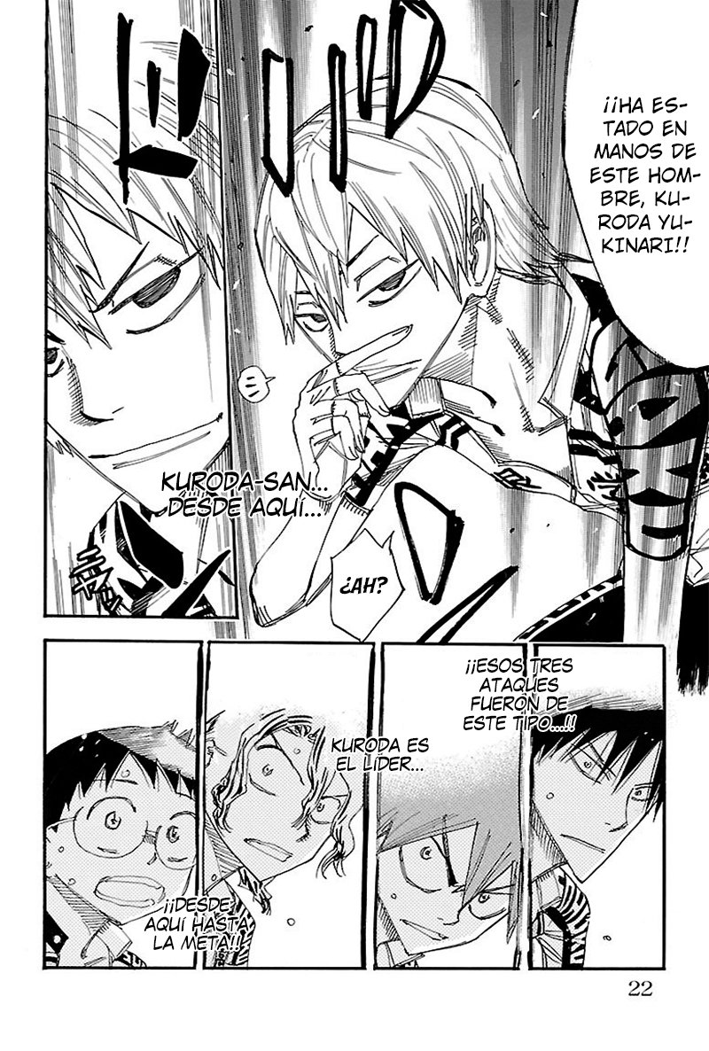 Yowamushi Pedal Capitulo 459: Ataque feroz página 20