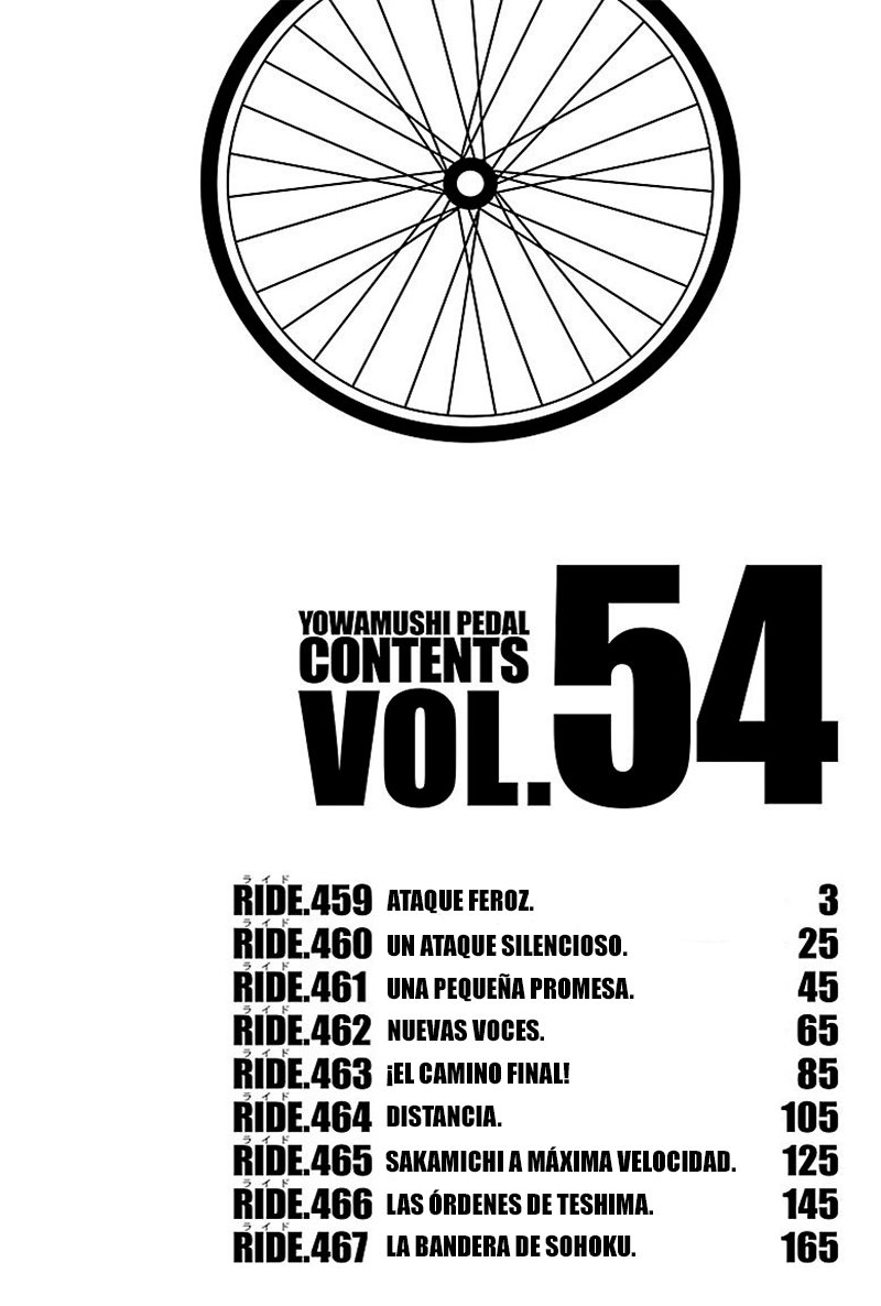 Yowamushi Pedal Capitulo 459: Ataque feroz página 5