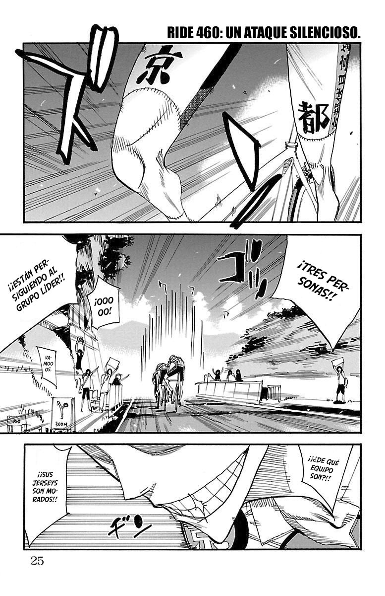 Yowamushi Pedal Capitulo 460: un ataque silencioso página 2