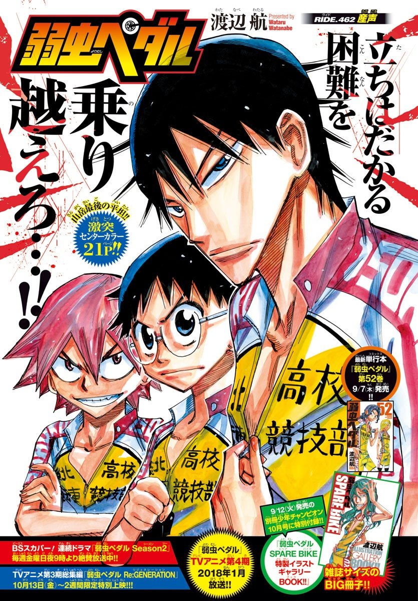 Yowamushi Pedal Capitulo 462: Nuevas voces. página 2