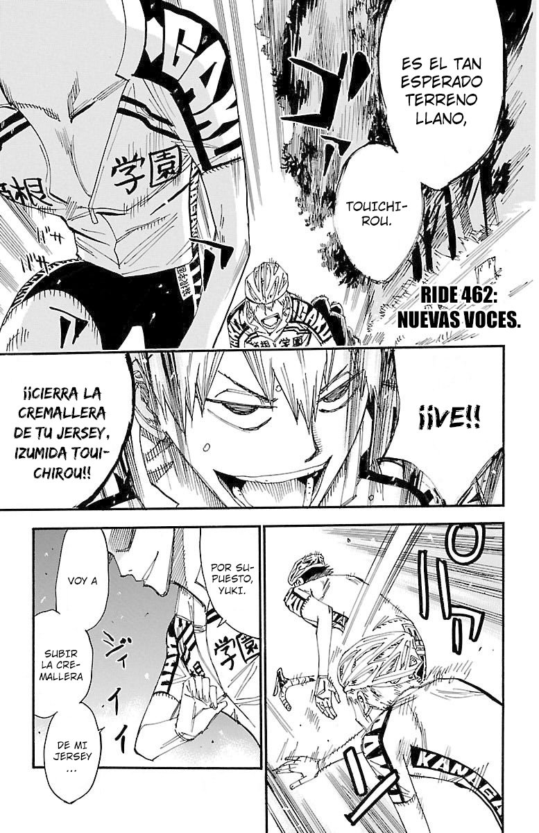 Yowamushi Pedal Capitulo 462: Nuevas voces. página 4