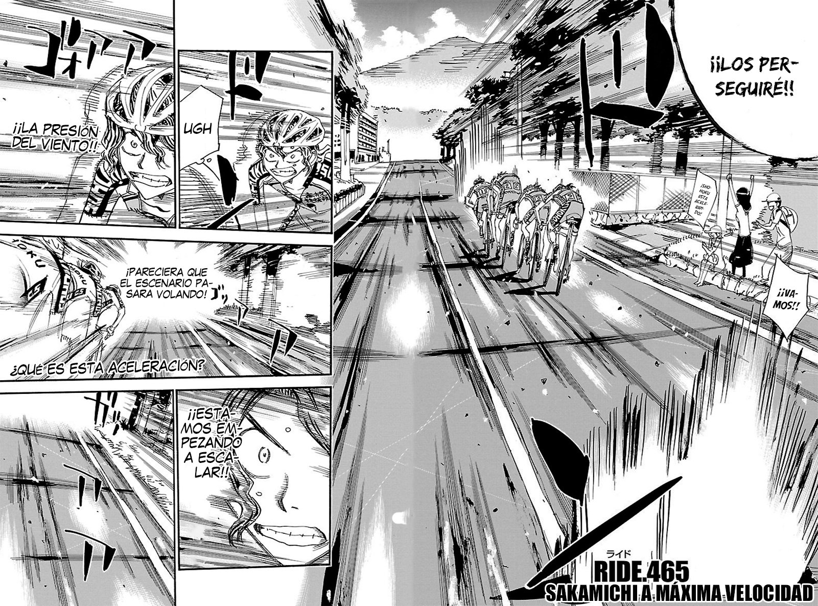 Yowamushi Pedal Capitulo 465: Sakamichi a máxima velocidad página 4