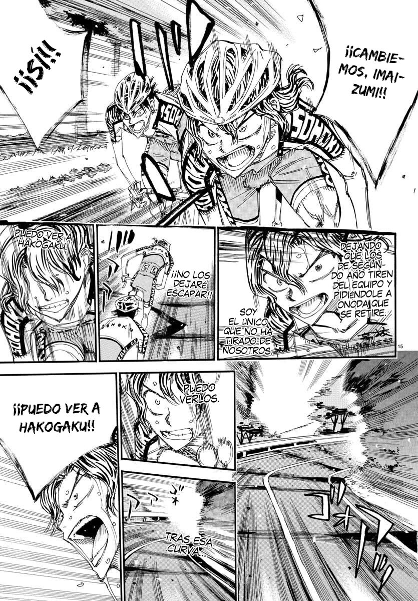 Yowamushi Pedal Capitulo 466: Las órdenes de Teshima página 16