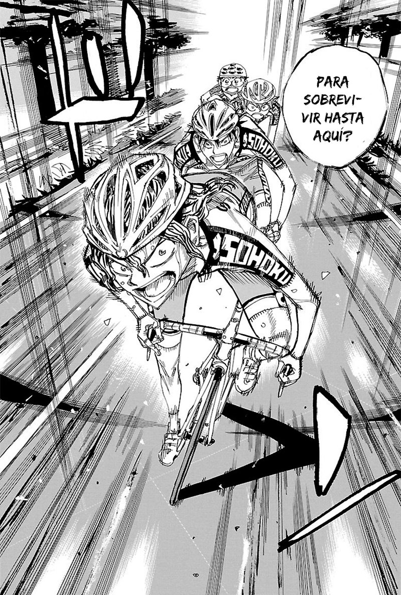 Yowamushi Pedal Capitulo 467: La bandera de Sohoku página 15