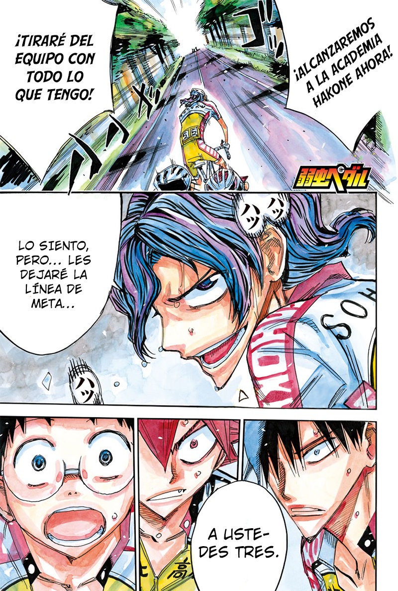 Yowamushi Pedal Capitulo 467: La bandera de Sohoku página 3