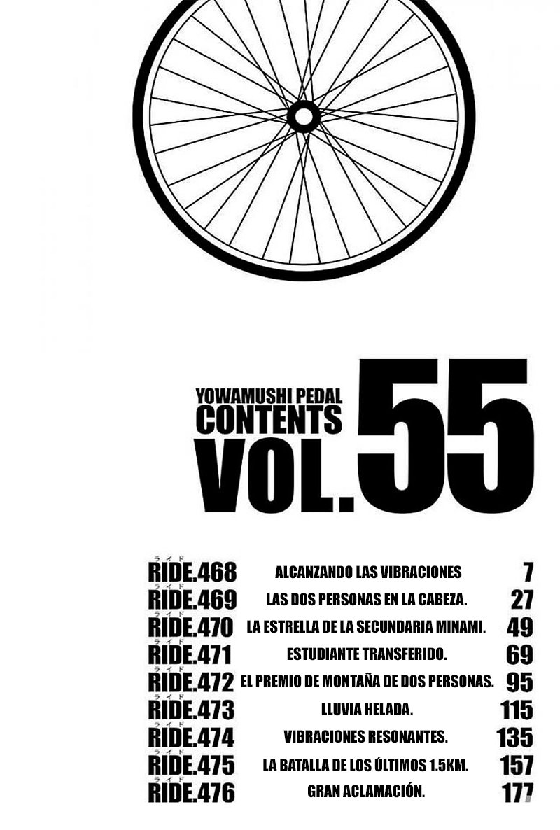 Yowamushi Pedal Capitulo 468: Alcanzando las vibraciones página 7