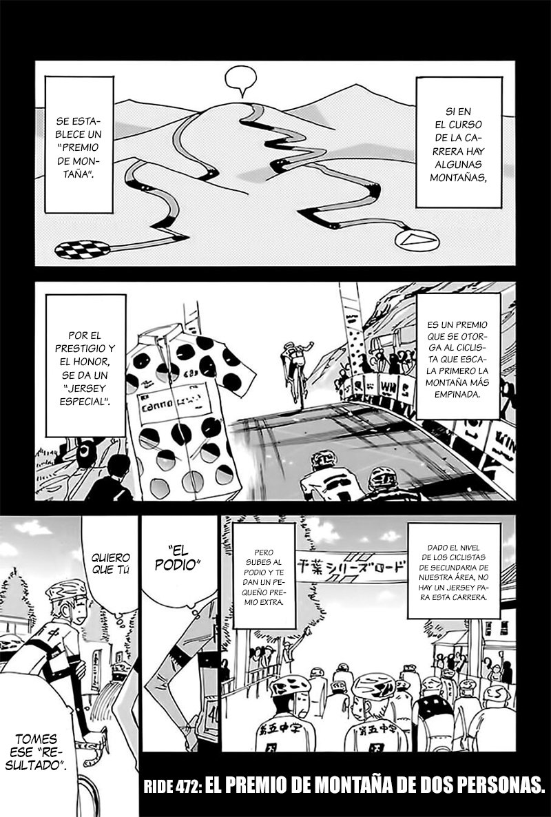 Yowamushi Pedal Capitulo 472: El premio de montaña de dos personas página 2