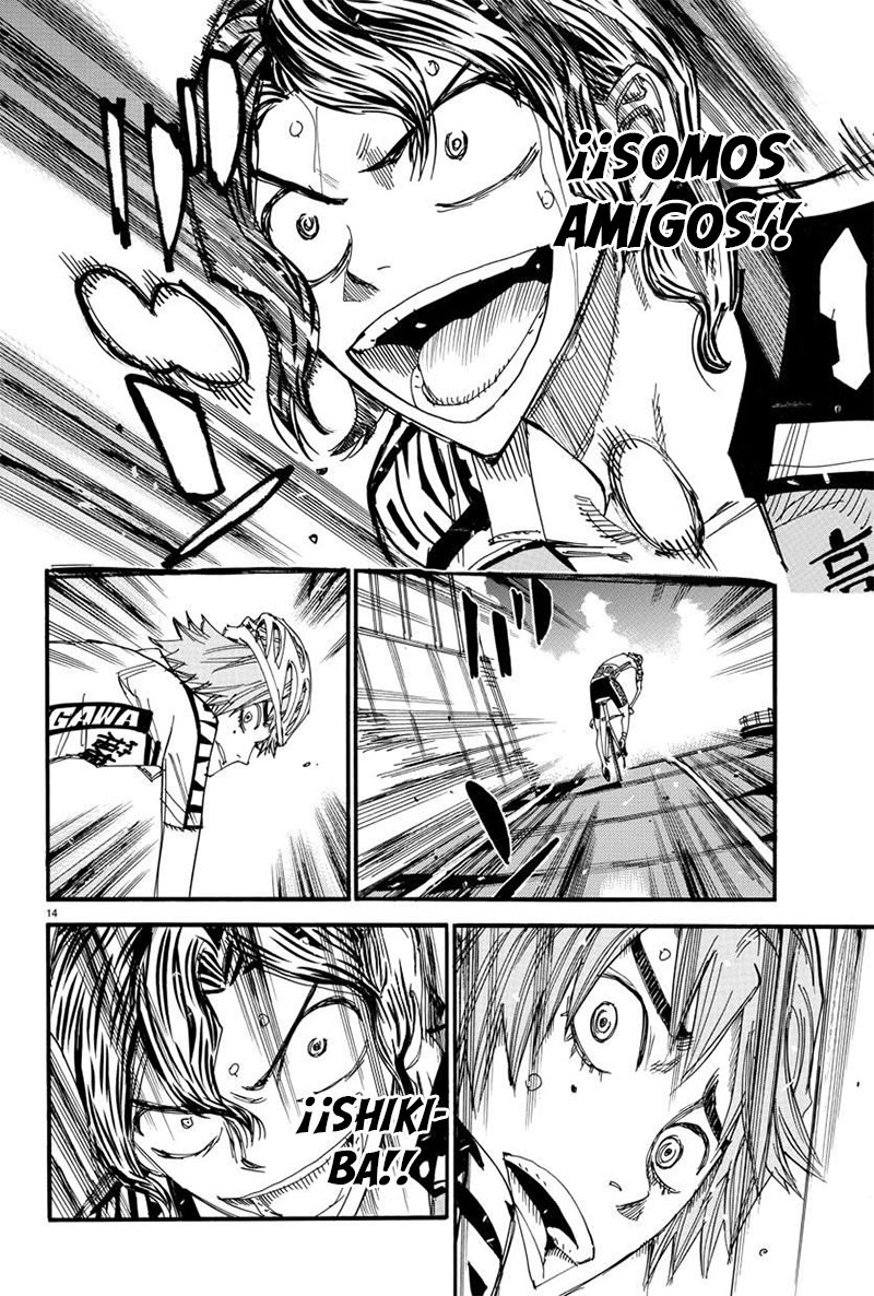 Yowamushi Pedal Capitulo 474: Vibraciones resonantes página 15