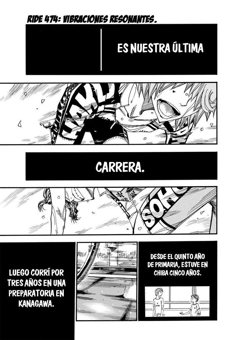 Yowamushi Pedal Capitulo 474: Vibraciones resonantes página 2