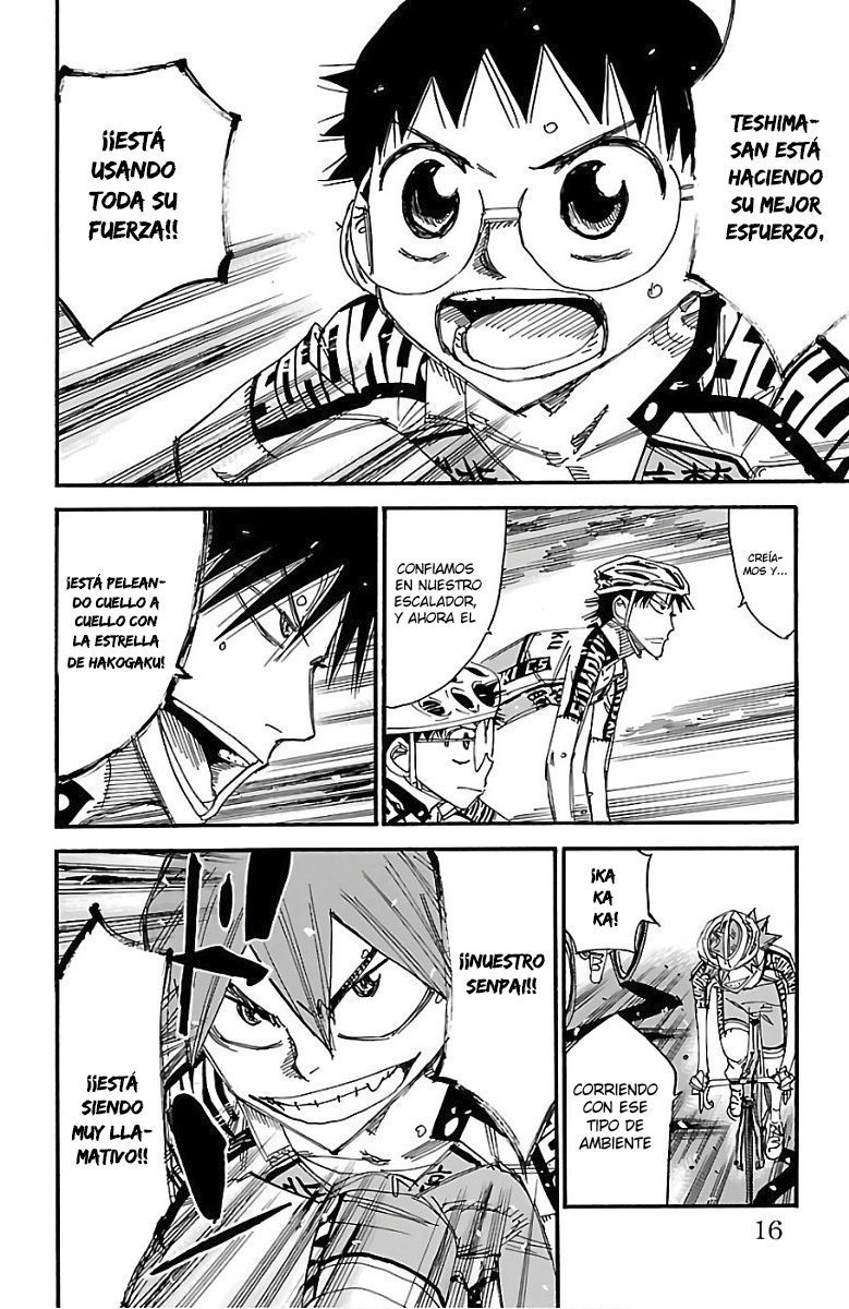 Yowamushi Pedal Capitulo 477: ¡¡Cree en ti mismo!! página 16