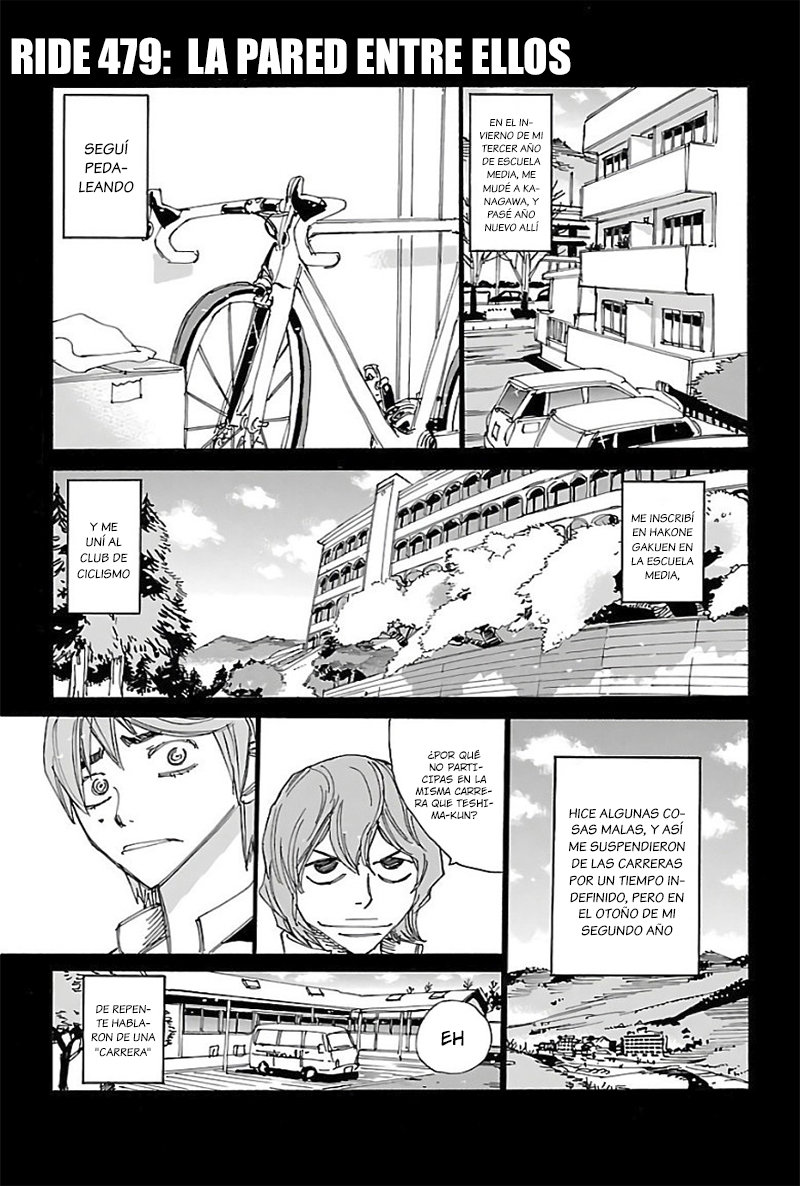 Yowamushi Pedal Capitulo 479: La pared entre ellos. página 2