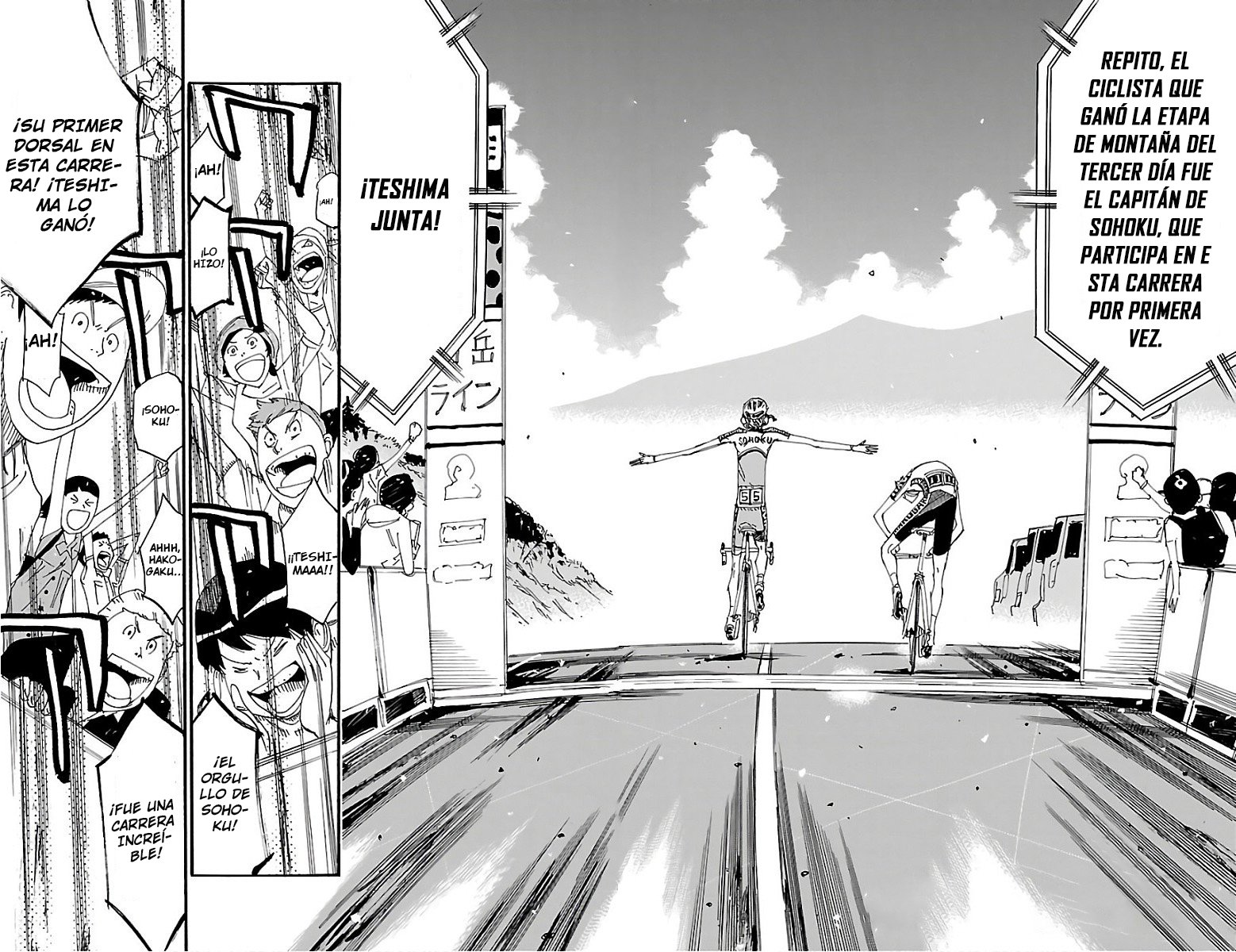Yowamushi Pedal Capitulo 481: El apretón de manos final. página 3
