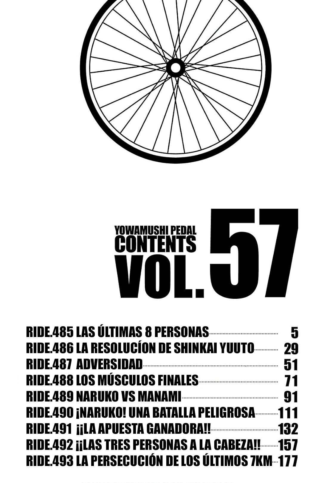 Yowamushi Pedal Capitulo 485: Las últimas 8 personas. página 7