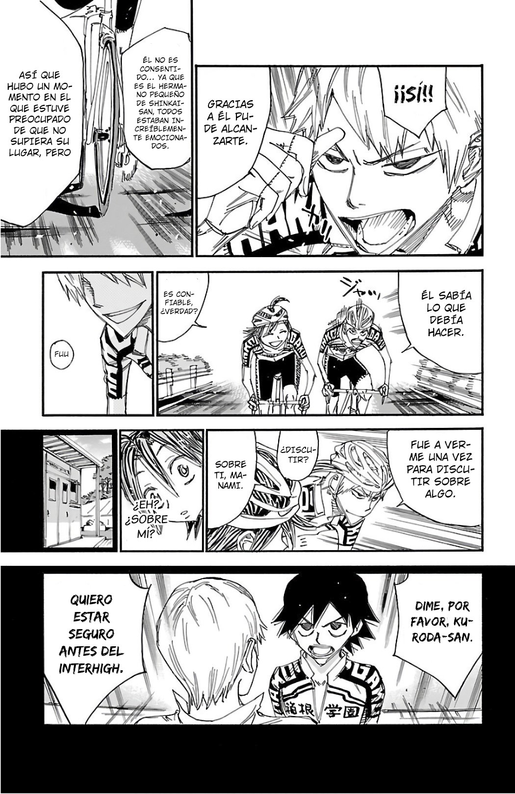 Yowamushi Pedal Capitulo 488: Los músculos finales página 14