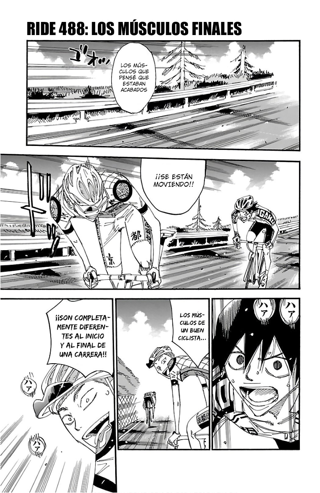 Yowamushi Pedal Capitulo 488: Los músculos finales página 2
