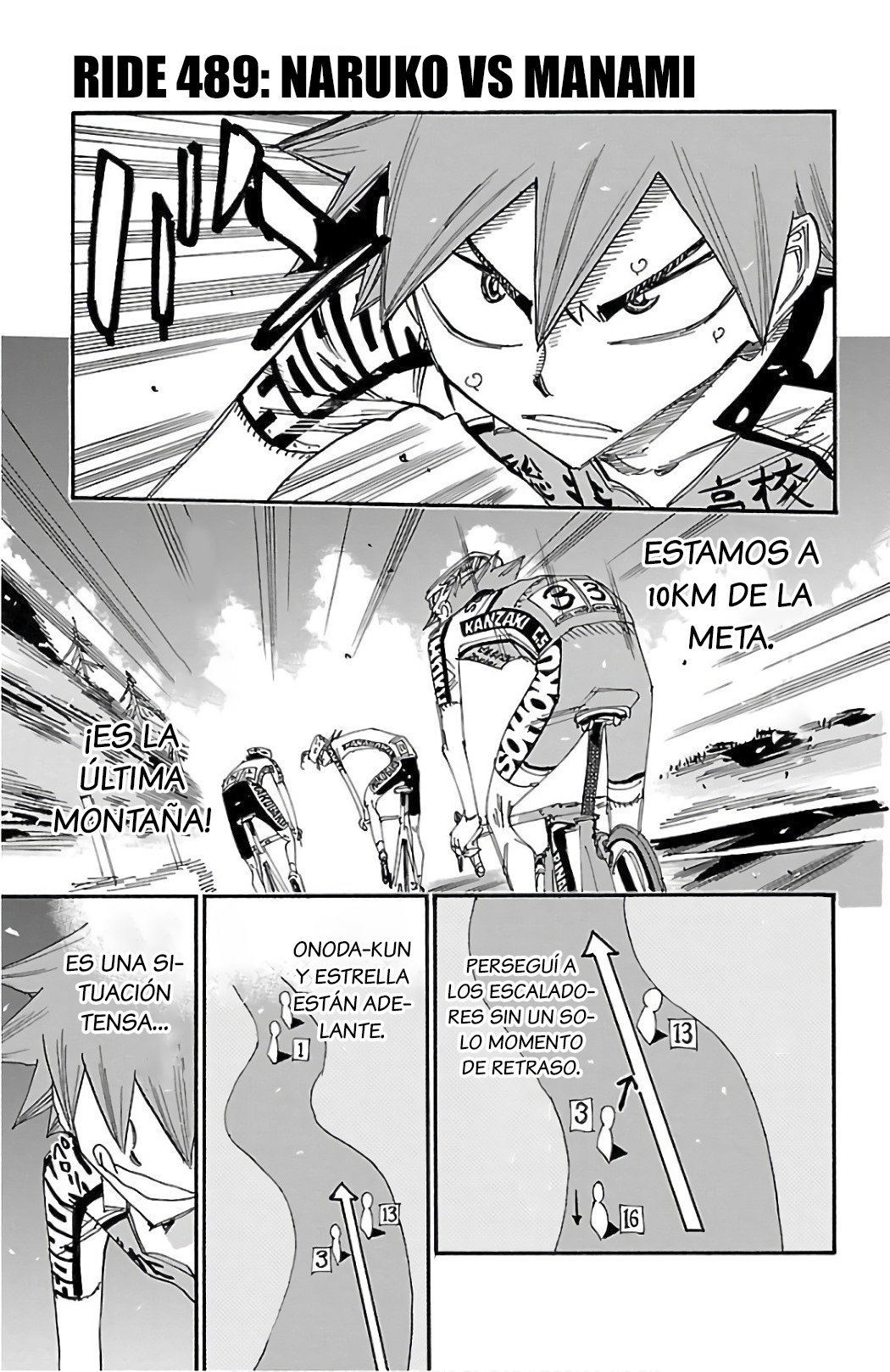 Yowamushi Pedal Capitulo 489: Naruko vs Manami página 2