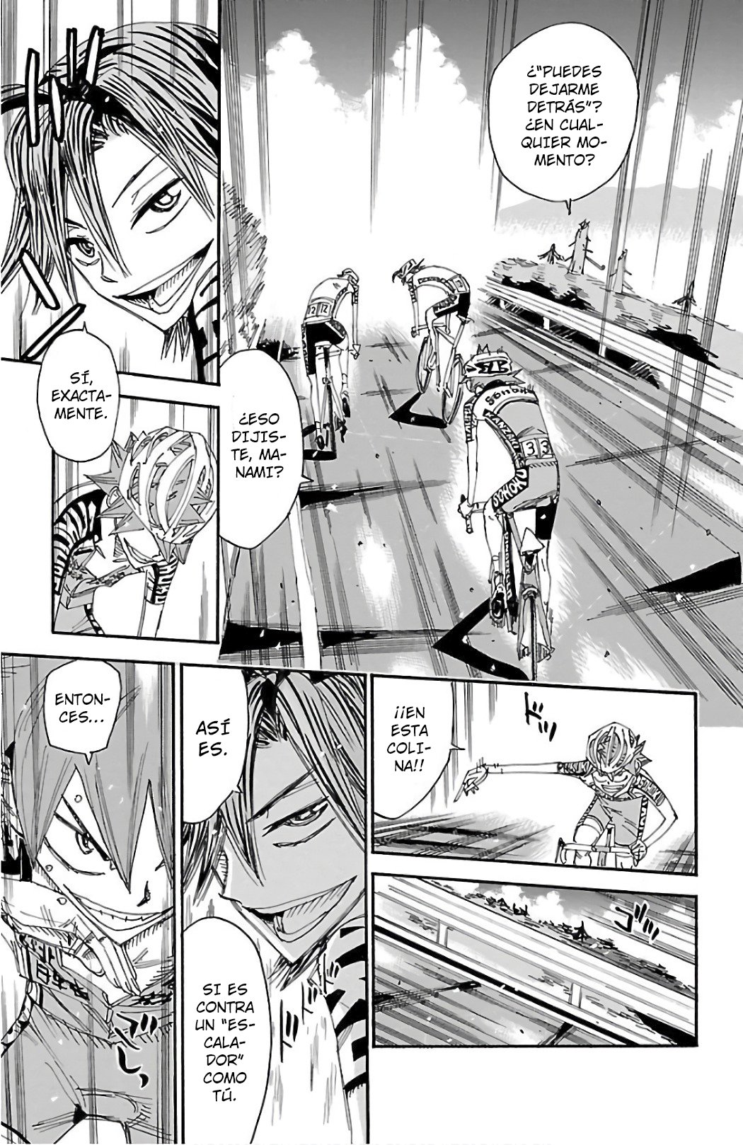 Yowamushi Pedal Capitulo 489: Naruko vs Manami página 4