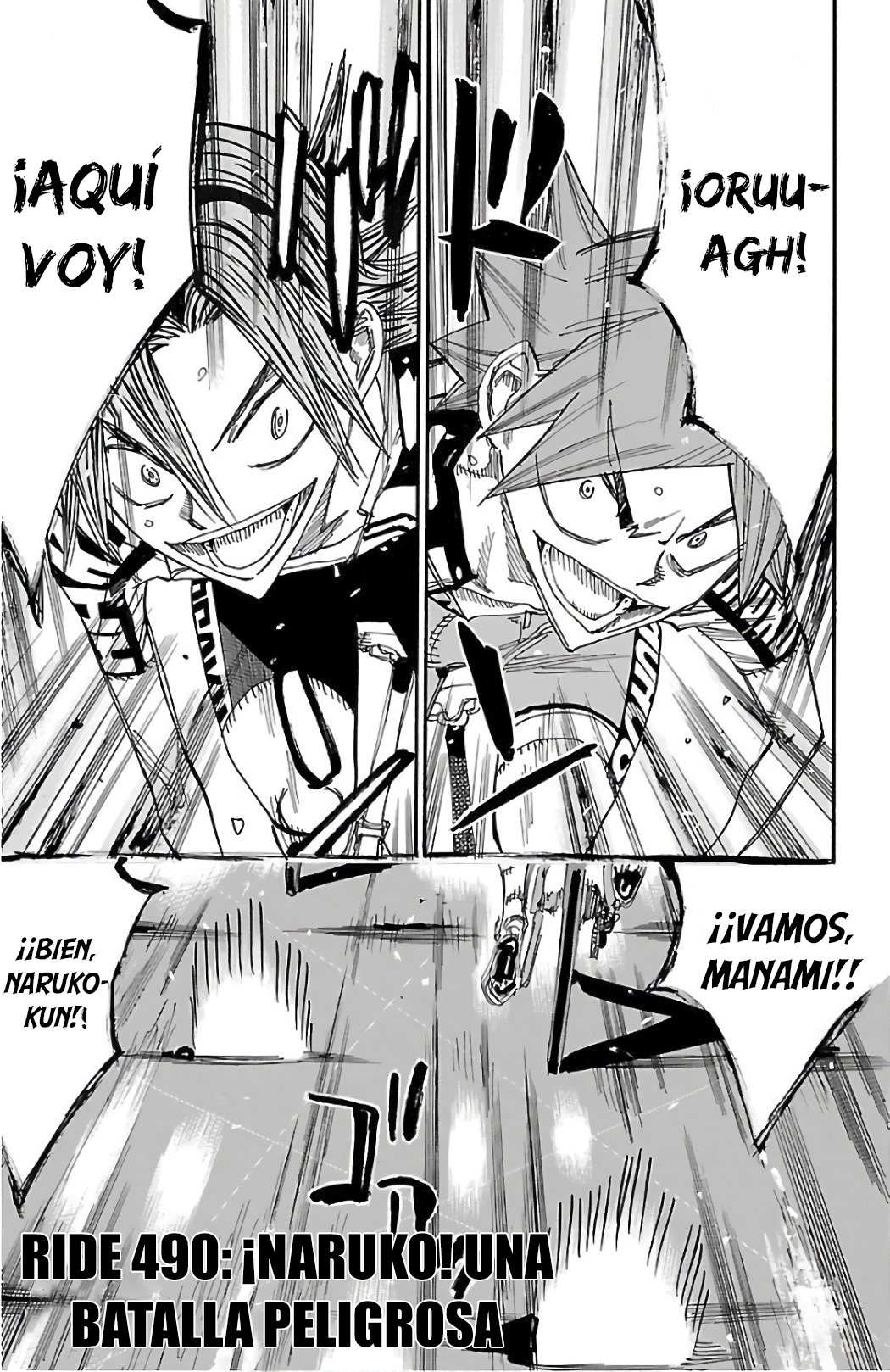 Yowamushi Pedal Capitulo 490: ¡Naruko! Una batalla peligrosa página 2