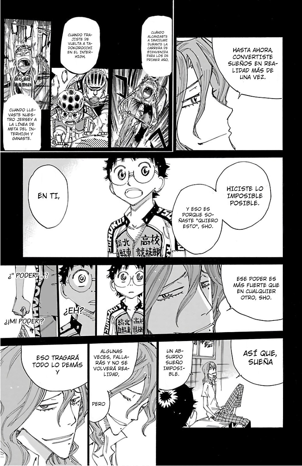 Yowamushi Pedal Capitulo 492: ¡¡Las tres personas a la cabeza!! página 13