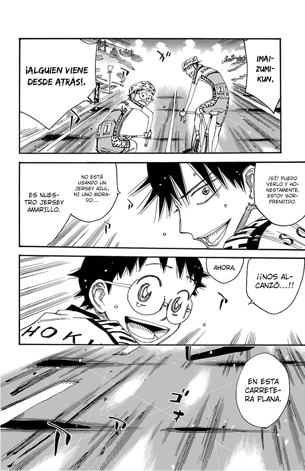Yowamushi Pedal Capitulo 492: ¡¡Las tres personas a la cabeza!! página 3
