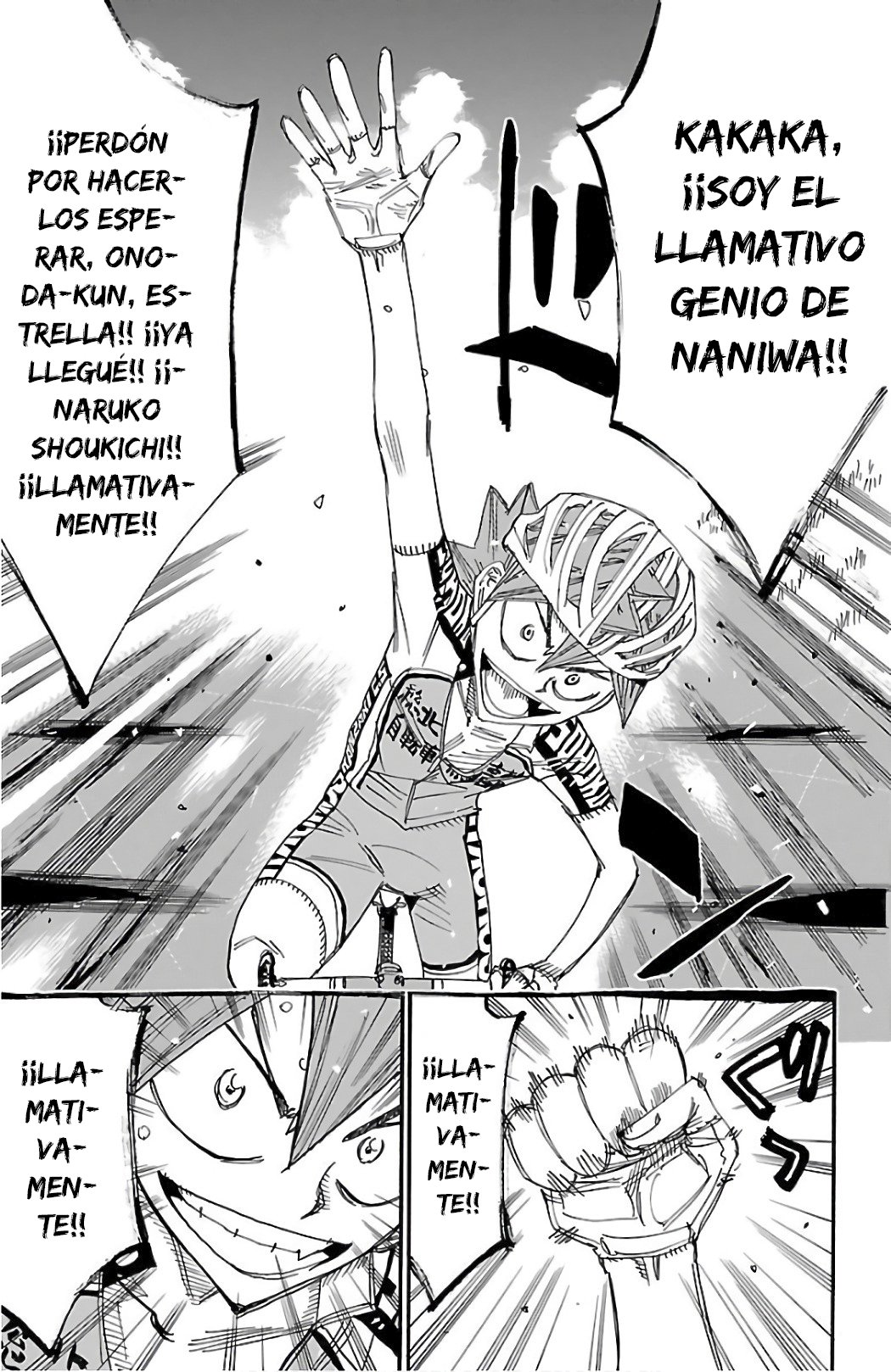 Yowamushi Pedal Capitulo 492: ¡¡Las tres personas a la cabeza!! página 4