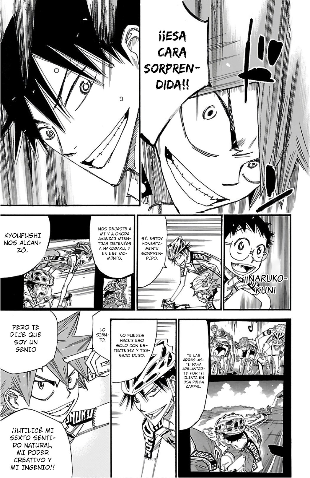 Yowamushi Pedal Capitulo 492: ¡¡Las tres personas a la cabeza!! página 7