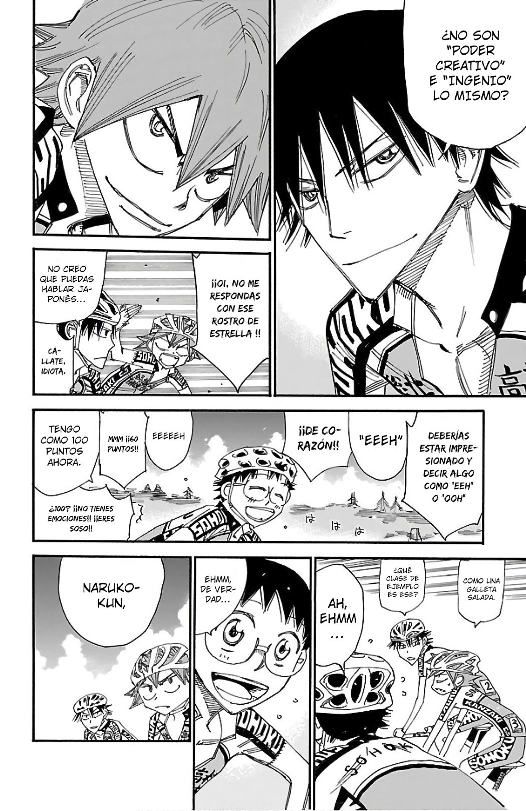 Yowamushi Pedal Capitulo 492: ¡¡Las tres personas a la cabeza!! página 8