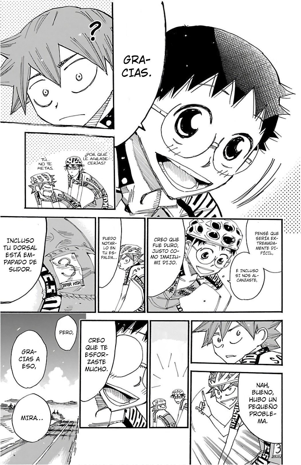 Yowamushi Pedal Capitulo 492: ¡¡Las tres personas a la cabeza!! página 9